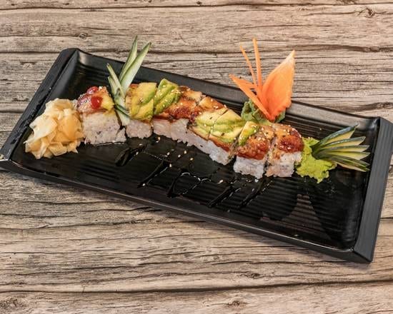 Caterpillar Roll (Eel Sauce).