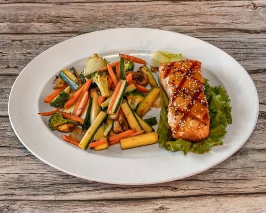 Grilled Salmon Teriyaki.