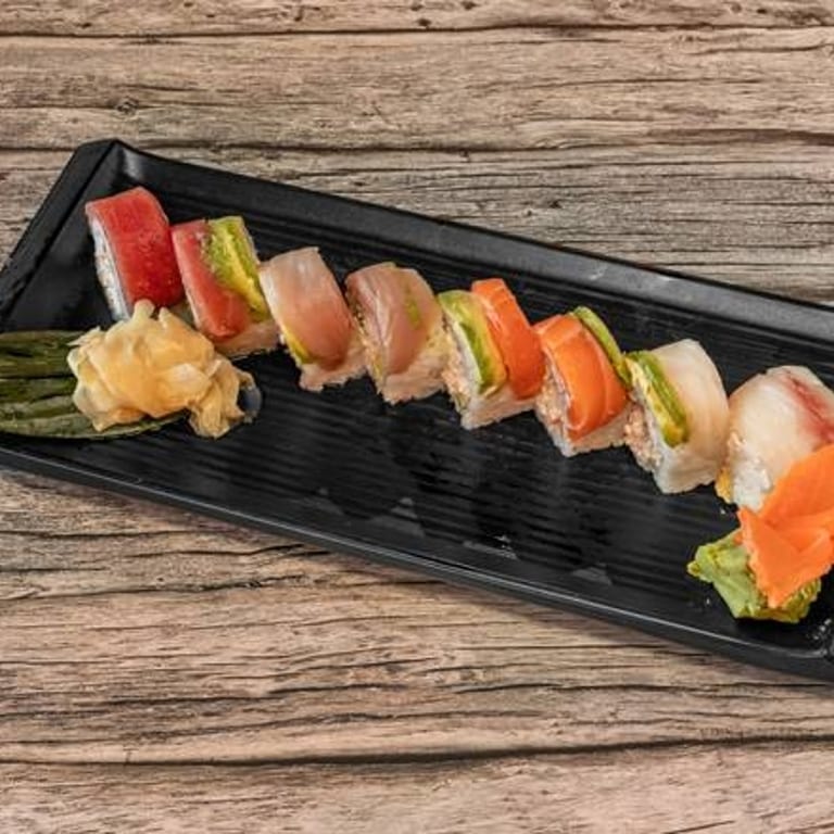 Delicious Rainbow Roll at Our Sushi Restaurant
