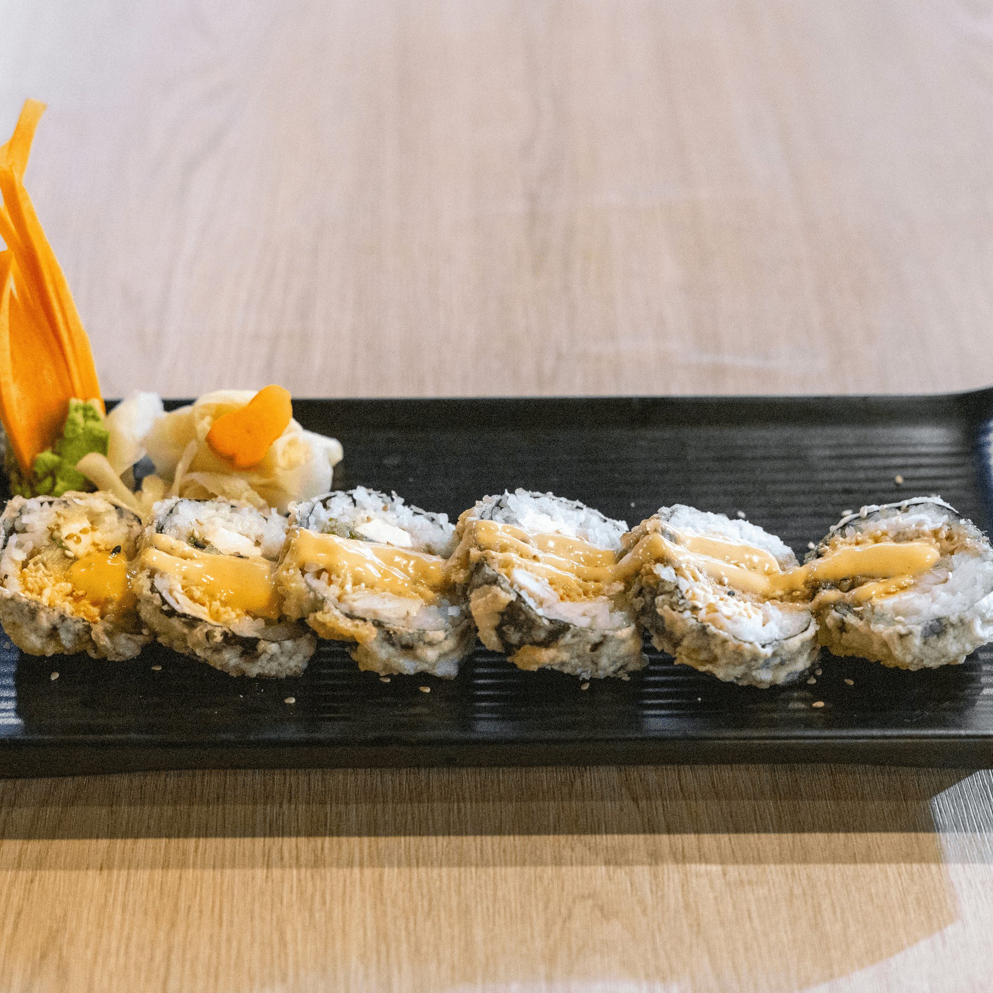 Phoenix Roll * (Spicy Mayo, Eel Sauce).